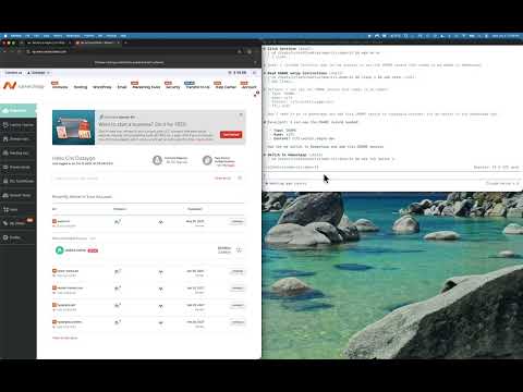 Claude Haiku operating Cloudflare + Namecheap in the recorded session