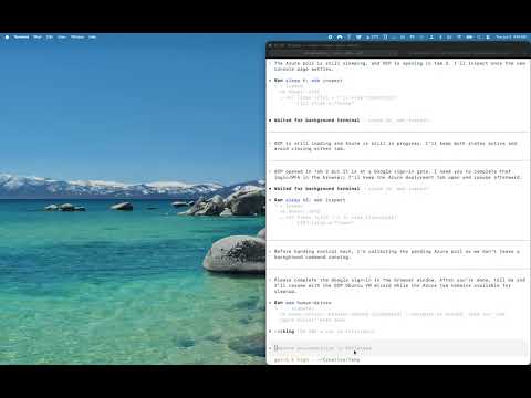 Codex operating AWS + Azure + GCP in the recorded session
